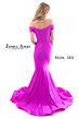 Jessica Angel 383 Long Train Plunging Neckline Dress