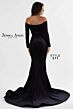 Jessica Angel 511 Illusion Slit Plunging Neck Dress