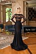 Jessica Angel 537 Lace Bodice Slit Skirt Dress