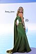 Jessica Angel 552 One Sleeve Metallic Belt Dress