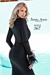 Jessica Angel 567 Feather Cuffs Surplice Bodice Dress