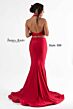 Jessica Angel 588 Plunging Halter Two Piece Dress
