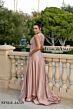 Jessica Angel 759 High Slit Ruched Dress