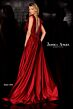 Jessica Angel 839 Long Overskirt Feather Neckline Jumpsuit