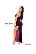 Jessica Angel 853 Side Slit One Sleeve Dress