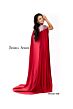 Jessica Angel 856 Embellished Shoulders Cape Train Dress