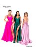 Jessica Angel 894 High Slit Lace-Up Dress