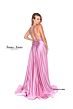 Jessica Angel 894 High Slit Lace-Up Dress
