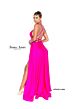 Jessica Angel 894 High Slit Lace-Up Dress