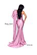Jessica Angel 914 Shoulder Streamers One Sleeve Dress