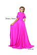 Jessica Angel 917 Feather Sleeves Overskirt Jumpsuit