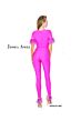 Jessica Angel 917 Feather Sleeves Overskirt Jumpsuit