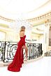 Jessica Angel 2387 Cutaway Slit Gauntlet Sleeves Dress