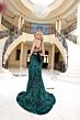 Jessica Angel 2392 Lace-Up Back Sequin Dress