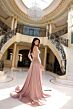 Jessica Angel 2409 High Slit Off The Shoulder Dress