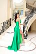 Jessica Angel 2431 Feather Bodice Side Tail Dress