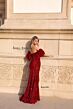 Jessica Angel 2435 Bow Train Off The Shoulder Dress