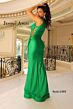 Jessica Angel 2483 Lace-Up Sides Plunging Neck Dress