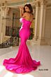 Jessica Angel 2488 Feather Neckline Strapless Dress