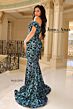 Jessica Angel 2491 Floral Sequin Off The Shoulder Dress