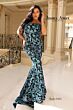 Jessica Angel 2491 Floral Sequin Off The Shoulder Dress