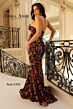 Jessica Angel 2492 Floral Sequin Strapless Sweetheart Dress