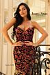 Jessica Angel 2492 Floral Sequin Strapless Sweetheart Dress