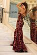 Jessica Angel 2493 Floral Sequin Lace-Up Dress