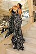 Jessica Angel 2495 Sheer Sides Floral Sequin Dress