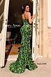 Jessica Angel 2496 Floral Sequin One Shoulder Dress
