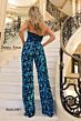 Jessica Angel 2497 Floral Sequin Strapless Jumpsuit