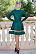 Jessica Angel 144 Cutout Yoke Long Sleeve Dress