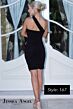 Jessica Angel 167 One Strap Ruched Dress