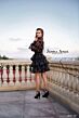 Jessica Angel 187 Ruffle Skirt Long Sleeves Dress