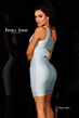 Jessica Angel 2327 Midriff Cutout One Shoulder Dress