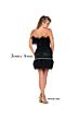 Jessica Angel 874 Strapless Feather Dress