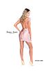 Jessica Angel 905 Feather Straps Backless Dress