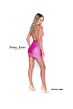 Jessica Angel 909 Spaghetti Straps Glitter Dress