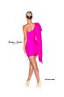 Jessica Angel 915 One Sleeve Fitted Dress