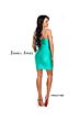 Jessica Angel 923 Plunging Neckline Buckle Belt Dress