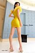 Jessica Angel 2446 Feather Sleeves Off The Shoulder Dress