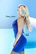 Jessica Angel 386 Floral Top Exposed Back Dress