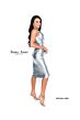 Jessica Angel 873 Plunging Neckline Short Metallic Dress