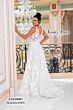 Jessica Angel 10003 Plunging Neckline 3D Lace Bridal Gown