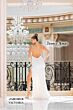 Jessica Angel 10018 Scalloped Slit V-Neck Bridal Dress