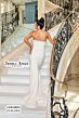 Jessica Angel 10024 Beaded Neckline Strapless Wedding Dress
