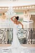 Jessica Angel 10026 Center Slit Spaghetti Straps Bridal Gown