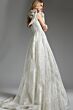 Jovani JB39218 Floral Shoulder Pleated Wedding Gown