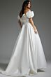 Jovani JB40795 Floral Sleeve Button Back Wedding Dress