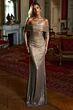 Alyce Paris 27787 Ruched Bodice Linear Sequin Dress